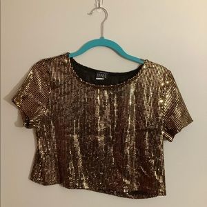Sequined Crop top